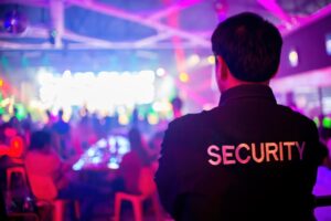 A Security Guard Working For Event Security in San Jose, CA